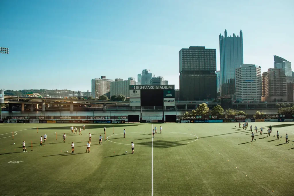 college soccer stadium