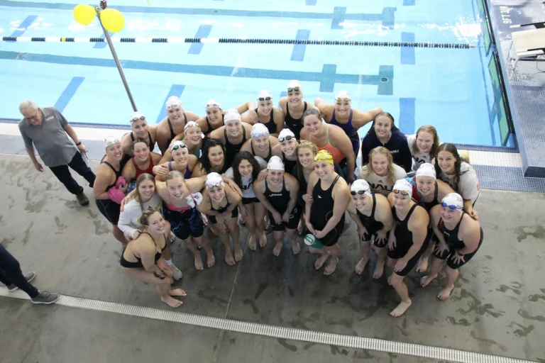 College swimming team in the US.