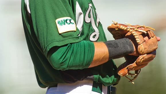 closeup of a baseball player
