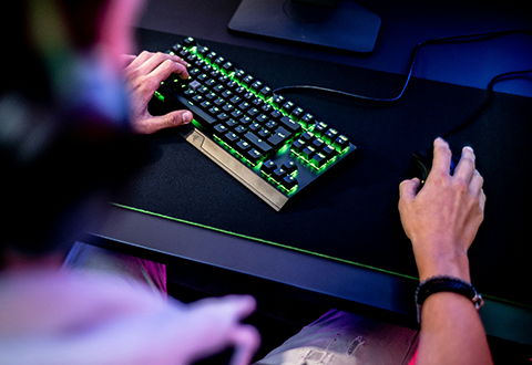 Esports athelte closeup