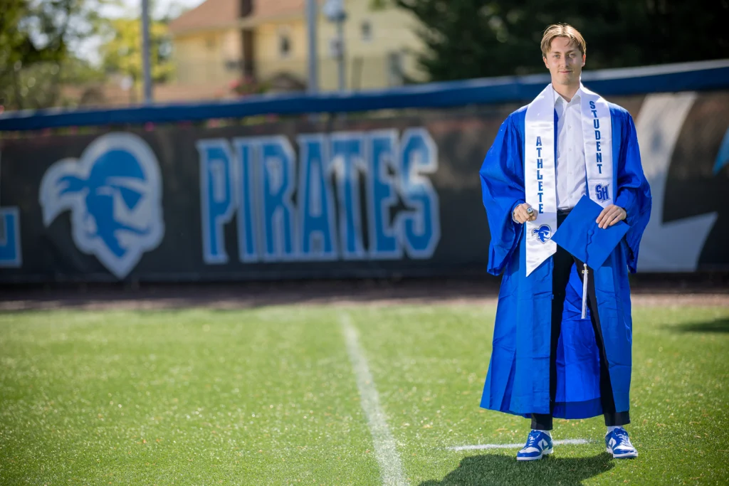 Graduated student athlete Hugo Keller