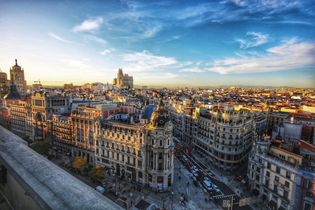 Picture of Madrid from the air by Jorge Fernandez Salas