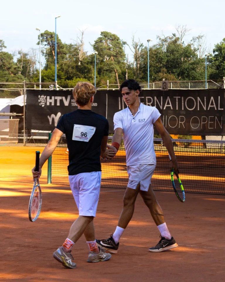 two tennis players at keystone sports college tennis showcase
